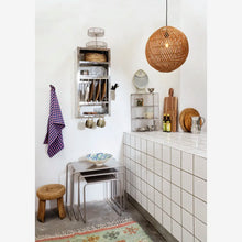 Laden Sie das Bild in den Galerie-Viewer, Checked kitchen towel, Blue/pink