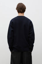 Laden Sie das Bild in den Galerie-Viewer, Kragholm Boiled Wool Crewneck, Dark Navy