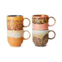 Load image into Gallery viewer, 70s ceramics café mugs cape (set of 4)