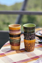 Load image into Gallery viewer, 70s ceramics coffee mugs valley (set of 6)