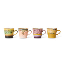 Load image into Gallery viewer, 70s ceramics americano mugs radiant (set of 4)