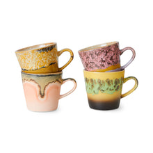 Load image into Gallery viewer, 70s ceramics americano mugs radiant (set of 4)