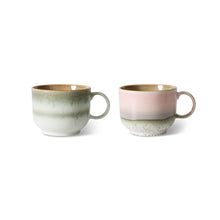 Load image into Gallery viewer, 70s ceramics tea cups nova (set of 2)