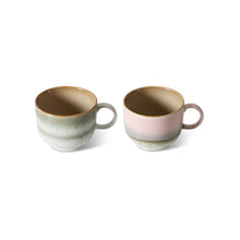 Load image into Gallery viewer, 70s ceramics tea cups nova (set of 2)
