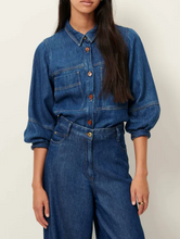 Laden Sie das Bild in den Galerie-Viewer, LEONE Overshirt, Denim Blue