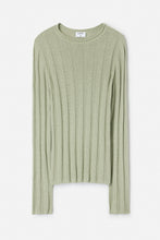 Load image into Gallery viewer, Linen Rib Sweater, Light Green