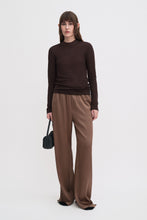 Load image into Gallery viewer, Lyocell Cashmere Mock Neck Top, Brown