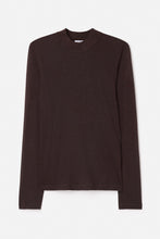 Load image into Gallery viewer, Lyocell Cashmere Mock Neck Top, Brown