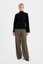 Load image into Gallery viewer, Milano Knit Mock Neck Top, Black
