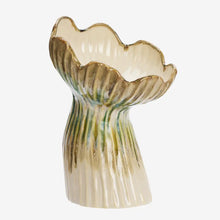 Load image into Gallery viewer, Stoneware vase L, Beige/green