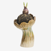 Load image into Gallery viewer, Stoneware vase S, Beige/green