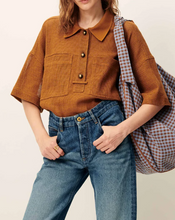 Load image into Gallery viewer, PAULO Polo shirt, Amber Brown