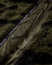 Load image into Gallery viewer, PLUSHY jacket, Dark Olive w. Black