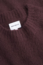 Load image into Gallery viewer, Rasmus Mock Neck Relaxed Brushed Sweater, Mahogany