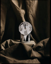 Load image into Gallery viewer, Retro ceramic clock, chrome