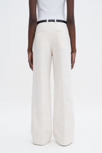 Load image into Gallery viewer, Relaxed Straight Cotton Linen Trousers Cream