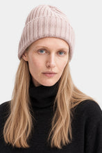 Load image into Gallery viewer, Wool Cashmere Rib Hat, Soft Rose