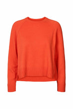 Load image into Gallery viewer, RUCA Cashmix split side boxy sweater, Mandarin