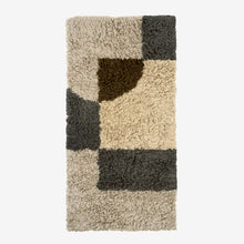 Load image into Gallery viewer, Tufted cotton runner, Light beige/grey/green
