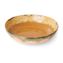 Load image into Gallery viewer, 70s ceramics salad bowl sunflower