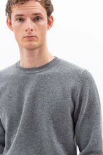 Load image into Gallery viewer, Sigfred Merino Lambswool Sweater Grey Mel.