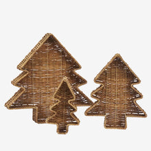 Load image into Gallery viewer, Rattan christmas tree trays