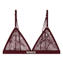 Laden Sie das Bild in den Galerie-Viewer, UMA triangle bralette, Bordeaux