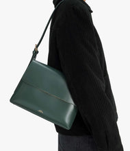 Load image into Gallery viewer, VIRGINIE FLAP bag Dark green