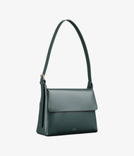 Load image into Gallery viewer, VIRGINIE FLAP bag Dark green