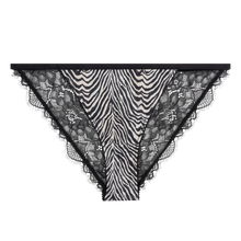 Load image into Gallery viewer, WILD ROSE Comfortable lace briefs, Zebra Print
