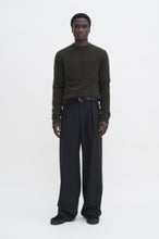 Load image into Gallery viewer, Yak Sweater Dark Khaki Green