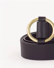 Load image into Gallery viewer, TISAO Round buckle belt Black