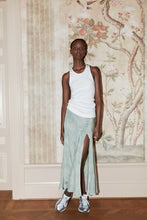 Load image into Gallery viewer, Willis Marbled long A skirt Sage