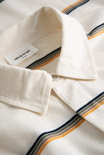 Load image into Gallery viewer, Beck polo long sleeve off white stripes