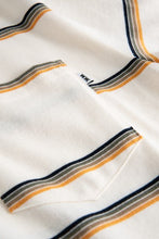 Load image into Gallery viewer, Beck polo long sleeve off white stripes