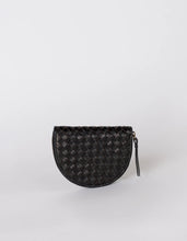 Load image into Gallery viewer, Laura Coin Purse Black Woven Classic Leather