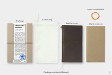 Load image into Gallery viewer, Traveler's Notebook Leather Brown