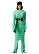 Load image into Gallery viewer, Flex Crepe Vulcan Dress Light grass green