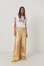 Load image into Gallery viewer, Inja wide leg pant Gold
