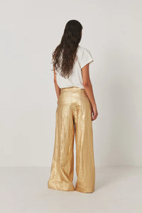 Inja wide leg pant Gold