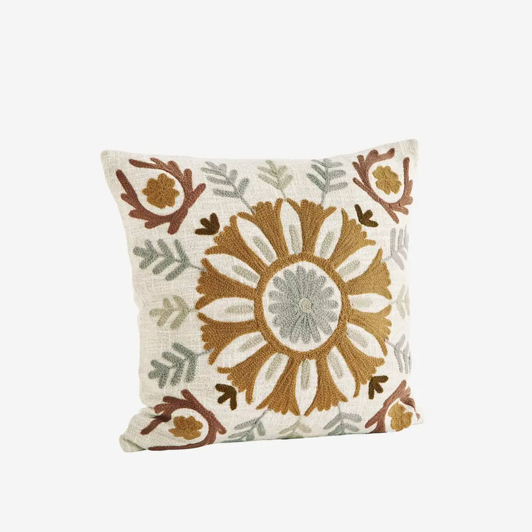 Suzani embroidered cushion cover 45x45