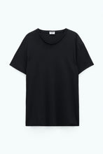 Load image into Gallery viewer, Roll Neck Tee Black
