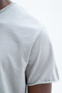 Roll Neck Tee Feather Grey