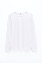 Load image into Gallery viewer, Cotton Stretch Long Sleeve White
