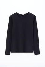 Load image into Gallery viewer, Cotton Stretch Long Sleeve Black
