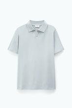 Load image into Gallery viewer, Stretch Cotton Polo T-Shirt Green Grey
