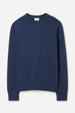 Load image into Gallery viewer, Cotton Merino Sweater Dusk Blue
