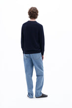 Load image into Gallery viewer, Cotton Merino Sweater Navy
