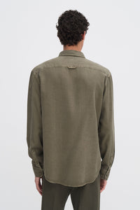 Zachary Shirt Dark Olive Green