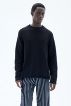 Load image into Gallery viewer, Rolled Hem Sweater Black

